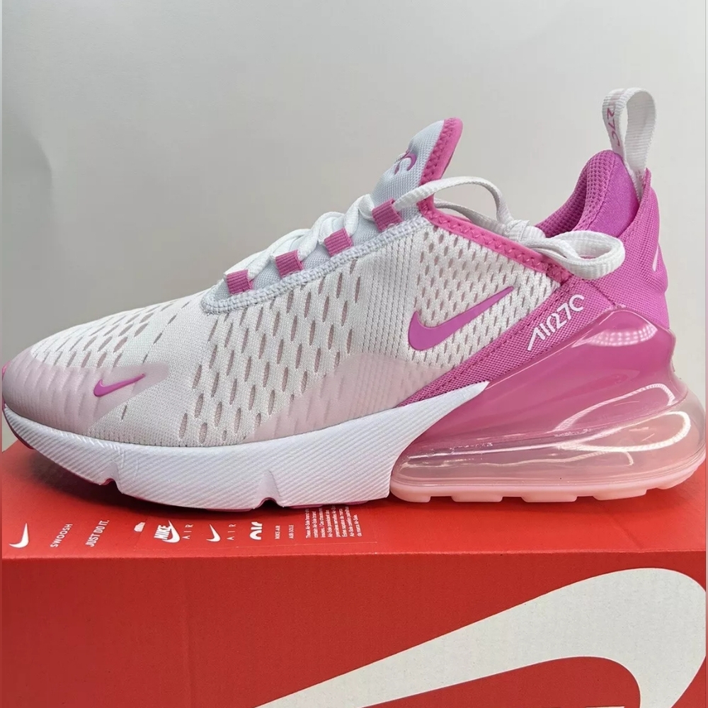 NIKE AIR MAX 270S PREMIUM WHITE-PINK WOMEN'S US SIZE 7.5 BRAND NEW IN BOX - Picture 3 of 10